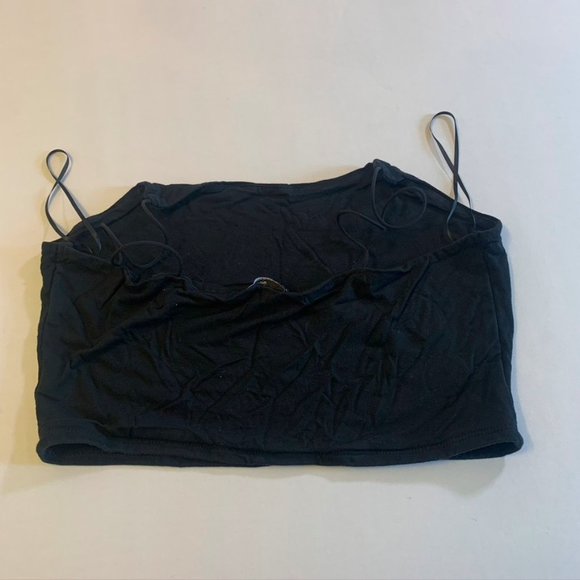 Fashion Nova Black Kiki Crop Top M - Picture 11 of 13
